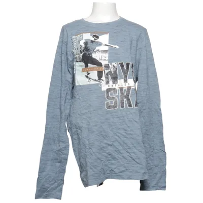 Långärmad t-shirt (Blå) från Skate Nation Bomull, Polyester