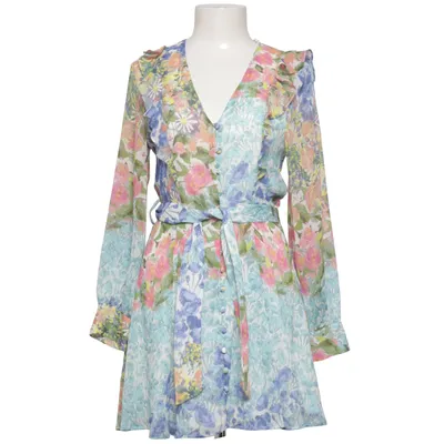 Dress (Blue, Pink, Yellow) from Zara Polyester, Viscose