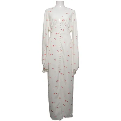 Maxi dress (White, Red) from Adoore Elastane, Polyester