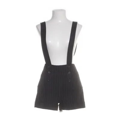 Dungaree shorts (Black, White) from Brooker Elastane, Polyester, Viscose