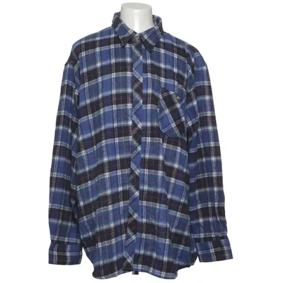 Flannel shirt (Blue, Black, White) from Haleman Cotton, Polyester