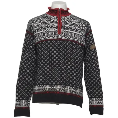 Lusekofte (Black, White, Red) from Bluewear Cotton
