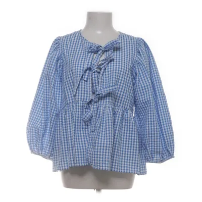 Blus (Blå, Vit) från Boii Bomull