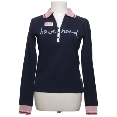 Rugby shirt (Blauw, Roze) van Horsehead Katoen