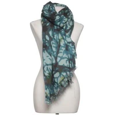 Sjaaltje (Blauw, Meerkleurig) van Manuka Zijde, Wol