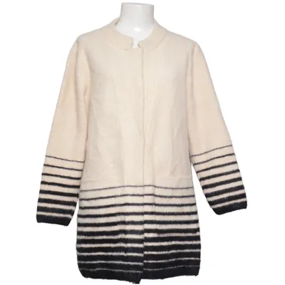 Cardigan (Noir, Beige) Vison, Polyamide, Laine