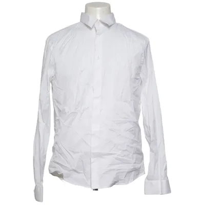 Shirt (Wit) van H&M Man Katoen, Polyamide, Elastaan