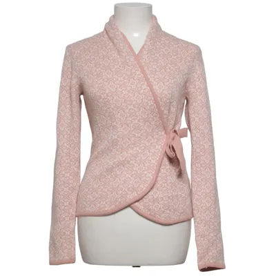 Cardigan cache-cœur (Rose, Blanc) de Happy Holly Acrylique, Coton