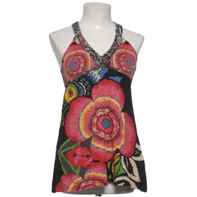 Tank Top (Black, Multicolored) from Desigual Cotton, Viscose