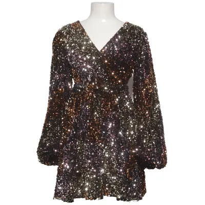 Cocktailkleid (Gold, Schwarz, Mehrfarbig) von Boohoo Polyester