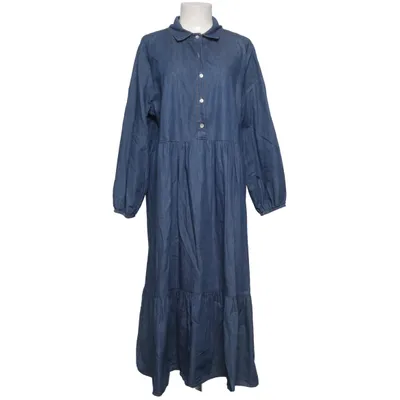 Denim jurk (Blauw) van Black Colour Katoen