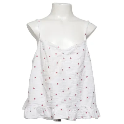 Crop top (White, Red) from Gina Tricot Organic cotton
