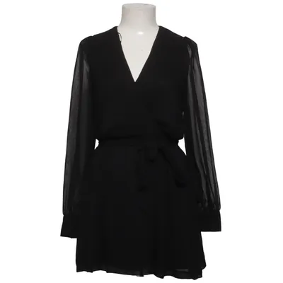 Slå-om-kjole (Sort) fra The Style London Elastan, Polyester, Viscose