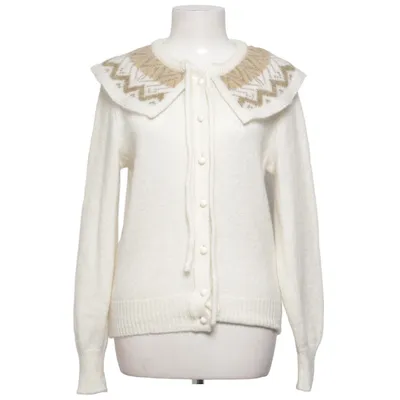 Cardigan (Blanc, Beige) de Mondi Acrylique, Mohair, Polyamide