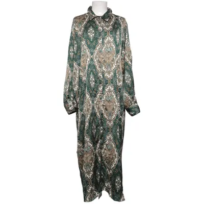 Shirt dress (Green, Beige) from JYOTHI Polyester