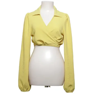 Wrap blouse (Yellow) from Timing Polyester