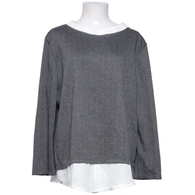 Blouse (Grijs, Wit) van Impress Katoen, Elastaan, Polyester, Viscose