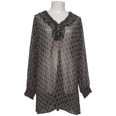 Blouse (Beige, Blauw, Zwart) van Flash Woman Polyester