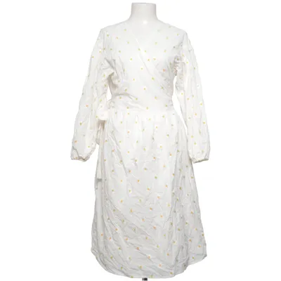 Robe portefeuille (Blanc, Jaune) de Object Coton