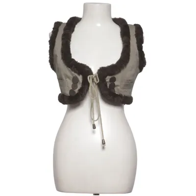 Ydervest (Brun, Beige) fra Lindex Akryl, Bomuld, Polyester