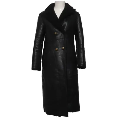 Veste en peau de mouton retournée (Noir)