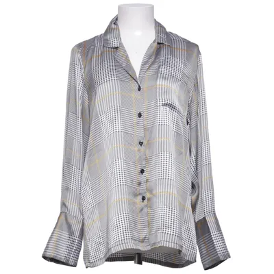 Blouse (Grijs, Wit, Geel) van Karmamia