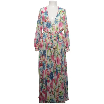 Maxi dress (White, Multicolored) from Haoduoyi Polyester