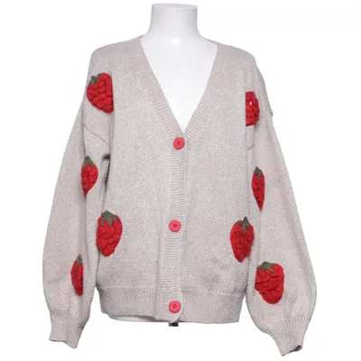 Cardigan (Beige, Rouge) Polyester