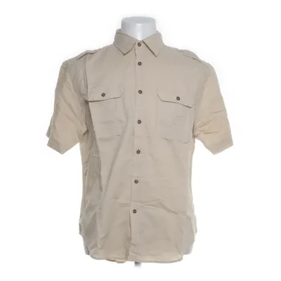 Kortärmad skjorta (Beige) från Pierre Cardin Bomull, Linne