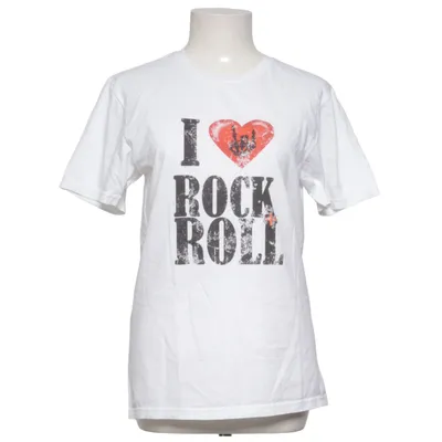T-shirt (Wit, Rood) van Gildan Softstyle Katoen