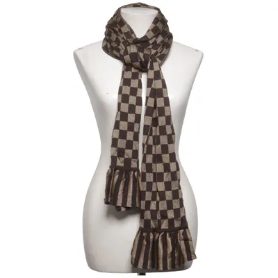 Écharpe (Marron, Beige) de Dedicated follower of fashion Acrylique, Laine