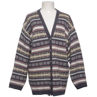 Cardigan (Blue, Multicolored) from Tutti Frutti Acrylic, Wool