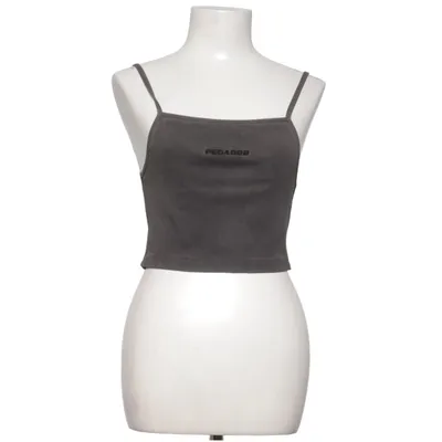 Crop top (Grijs) van Pegador Katoen, Elastaan