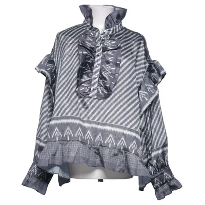 Blus (Grå, Vit) från Joseph Copenhagen Återvunnen polyester