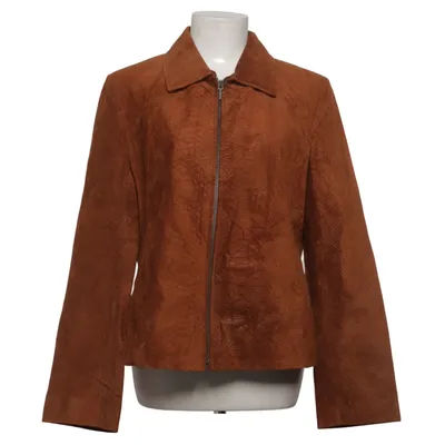 Veste en cuir (Marron) de Bernardo Cuir, Polyester