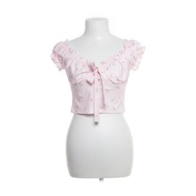 Crop top (Pink, Grøn) fra White Fox Polyester
