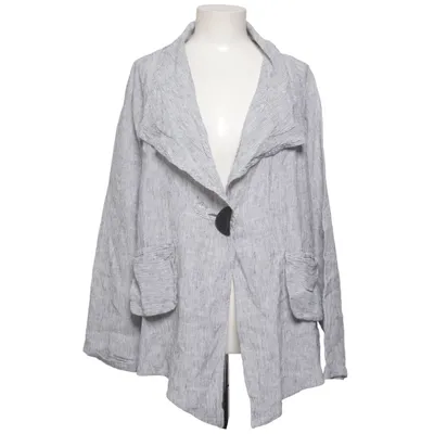 Blazer (Grå, Hvid) fra Qneel Linned, Polyamid