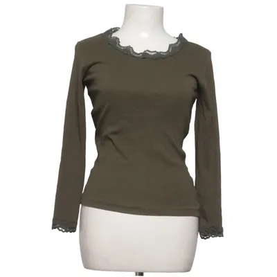 Lange mouwen shirt (Groen) van Pure Friday Katoen, Elastaan
