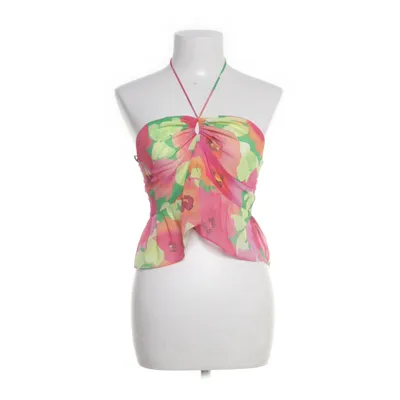 Halterneck top (Grøn, Flerfarvet) fra Bershka Polyester