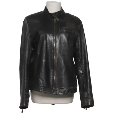 Leren jack (Zwart) van Livetree Leer