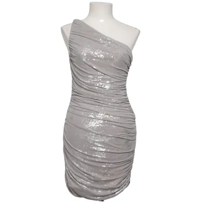 Cocktailklänning (Grå, Silverfärgad) från Zara Polyester