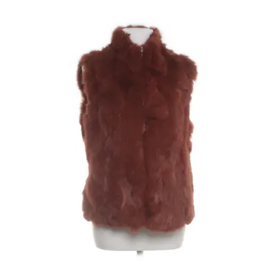 Fur vest (Orange) from David Moore Rabbit fur, Polyester