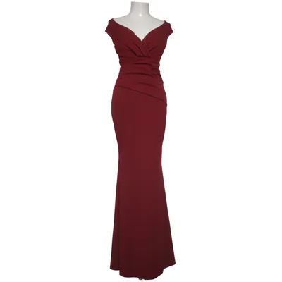 Avondjurk (Rood) van Goddiva Elastaan, Gerecycled polyester