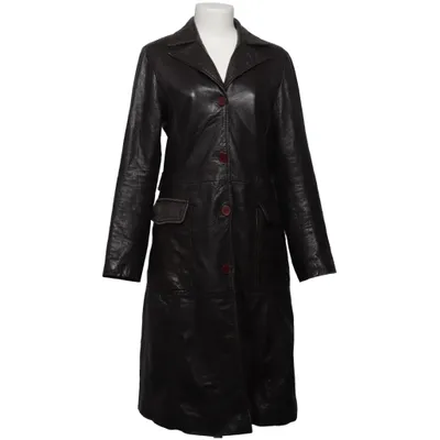 Ledermantel (Braun) von Rocco Barocco Leder, Polyester