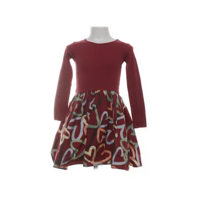 Klänning (Röd, Flerfärgad) från Molo Elastan, Ekologisk bomull