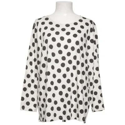 T-shirt à manches longues (Blanc, Noir) de Gudrun Sjödén Modal, Coton biologique
