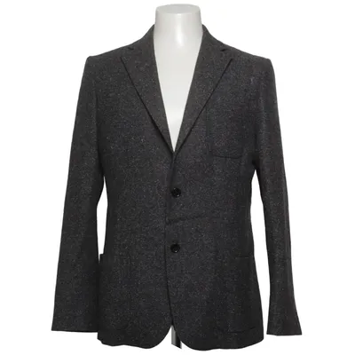 Blazer (Grau) von Velour Acetat, Baumwolle, Polyester, Wolle