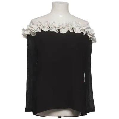 Blouse (Black, White) from Anne Fontaine Elastane, Polyamide