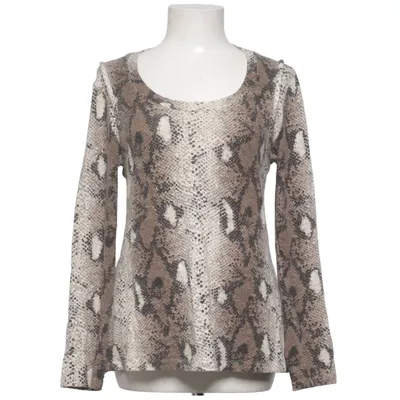 T-shirt à manches longues (Beige, Gris, Marron) de Lauren Vidal Acrylique, Élasthane, Viscose