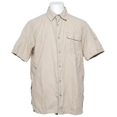 Kortärmad skjorta (Beige, Blå) från Just Nature Bomull, Polyester